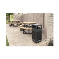 Smoking Receptacles | Safco 9474BL Canmeleon 15-Gallon Polyethylene Recessed Panel Receptacles - Black image number 4