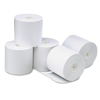 Universal UNV35764 Direct Thermal 3.13 in. x 273 ft. Printing Paper Rolls - White (50/Carton)