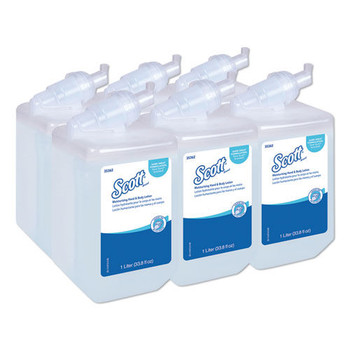 Scott 35362 1 L Bottle Moisturizing Hand and Body Lotion - Fresh Scent (6/Carton)