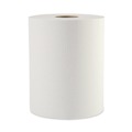 Perforated Roll & Hand Towels | Boardwalk 8123 2 in. Core 1-Ply 8 in. x 600 ft. Hardwound Paper Towels - White (12/Carton) image number 0