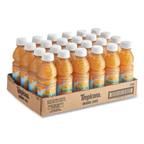 Juices | Tropicana TRO00233 10 oz. Bottle 100% Juice - Orange (24/Carton) image number 0