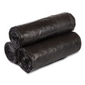 Low-Density Trash Bags | Inteplast Group WSL3036HVK 30 gal. 0.58 mil 30 in. x 36 in. Institutional Low-Density Can Liners - Black (25 Bags/Roll, 10 Rolls/Carton) image number 1
