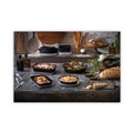 Food Storage Containers & Lids | Pactiv Corp. NV2GRN469B EarthChoice Versa2Go 9 x 9 x 1.7 46 oz Plastic Microwaveable Container - Black/Clear (150/Carton) image number 3