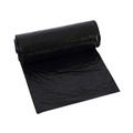 Low-Density Trash Bags | Boardwalk W4832YKKR01 24 in. x 32 in. 16 gal. 1 mil Perforated Roll Low-Density Waste Can Liners - Black (150/Carton) image number 2
