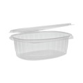 Food Containers & Lids | Pactiv Corp. YCA910480000 EarthChoice 48 oz. Recycled PET Hinged Container - Clear (190/Carton) image number 3