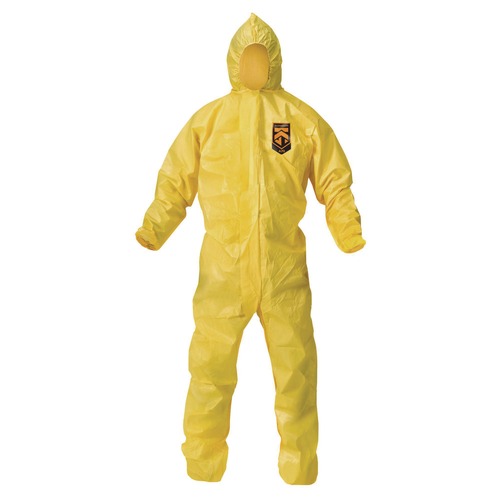Cleaning Cloths & Wipes | Ansell 09816 A70 Chemical Spray Protection Coveralls - 3X-Large Yellow (12/Carton) image number 0
