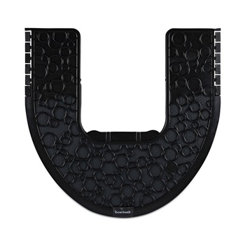 SAFETY MATS | Boardwalk PSCM-P-000I006M-00-21430 22 in. x 22 in. Non-Slip Rubber Commode Mat 2.0 Disposable Toilet Floor Mat - Black (6/Carton)
