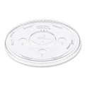 Cup Lids | Dart L32CR Plastic Straw-Slot Cold Cup Lids Fits 30 oz. to 32 oz. Cold Cups - Clear (1000/Carton) image number 1