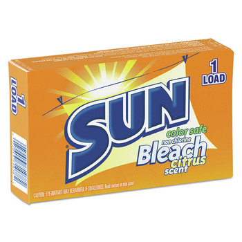 BLEACH | SUN VEN 2979697 1 Load Color Safe Powder Bleach Vend Pack - Citrus (100/Carton)
