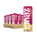 Energy Drinks | Zevia 01957-12 12 oz Cans Peach Passionfruit Zero Sugar Naturally Sweetened Energy Drink (12/Carton) image number 2