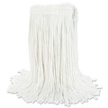 Mop Heads | Boardwalk BWK2024RCT #24 Cut-End Rayon Wet Mop Head - White (12/Carton) image number 1