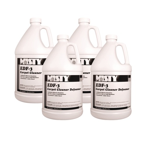 Carpet Cleaners | Misty 1038773 1 Gallon Bottle EDF-3 Carpet Cleaner Defoamer (4/Carton) image number 0