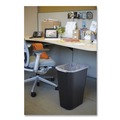 Indoor Waste Receptacles | Rubbermaid Commercial FG295700BLA 10.25-Gallon Rectangular Deskside Wastebasket - Black image number 3