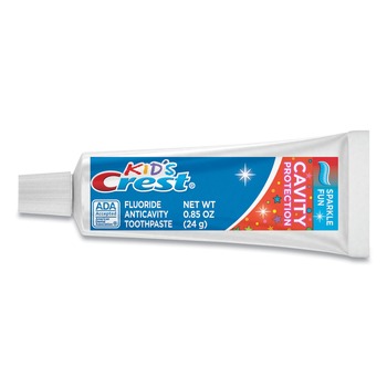 ORAL CARE | Crest 40159 0.85 oz. Tube Bubblegum Flavor Kids' Sparkle Toothpaste - Blue (72/Carton)