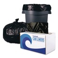 Repro Trash Bags | Boardwalk X7658SKKK01 Reprocessed Resin Can Liners, 60 gal, 1.2 mil, 38 x 58, Black, 50 Rolls/Carton image number 2