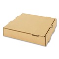 Pizza Boxes | Karat FP-PBF10K 10 in. x 10 in. x 2 in. Corrugated Pizza Box - Kraft (50/Carton) image number 2