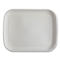 Food Containers & Lids | Eco-Products EP-SCTR1317 Regalia 13 in. x 17 in. x 1.3 in. Renewable Sugarcane Tray - White (100/Carton) image number 1