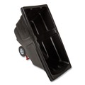 Carts & Trucks | Rubbermaid Commercial FG130400BLA 202 gal. 450 lbs. Capacity Plastic Rotomolded Tilt Truck - Black image number 3