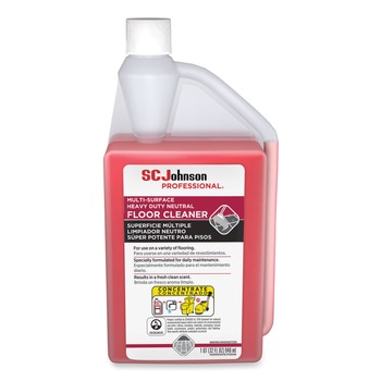 FLOOR CLEANERS | SC Johnson 680081 32-Ounce Squeeze and Pour Heavy Duty Neutral Floor Cleaner - Fresh Scent (6/Carton)