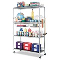 Racks & Shelving | Alera ALESW503624SR NSF Certified Industrial 4-Shelf 36 in. x 24 in. x 72 in. Wire Shelving Kit - Silver image number 9