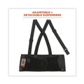Back Support Harnesses & Belts | Ergodyne 11098 ProFlex 1650 Economy Elastic Back Support Brace, 4X-Large, 52-in to 58-in Waist, Black image number 2