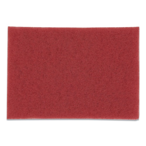 Floor Pads-Cleaning, Buffing & Polishing | 3M 5100-20 IN X 14 20 in. x 14 in. Low-Speed Buffer Floor Pads 5100 - Red (10/Carton) image number 0