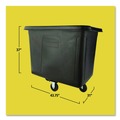 Carts & Trucks | Rubbermaid Commercial FG461600BLA 119.7 gal. 500 lbs. Capacity Plastic/Metal Cube Truck - Black image number 14