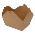 Food Containers & Lids | SCT SCH 0734 ChampPak 7.75 in. x 5.5 in. x 3.5 in. #4 Carryout Boxes - Kraft (160/Carton) image number 1