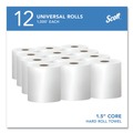 Perforated Roll & Hand Towels | Scott 01000 8 in. x 1000 ft. 1.5 in. Core 1-Ply Essential High Capacity Hard Roll Towels - White (12 Rolls/Carton) image number 2