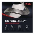 Perforated Roll & Hand Towels | WypAll 41044 11.1 in. x 16.8 in. BRAG Box HYDROKNIT X80 Cloths - White (160/Carton) image number 7