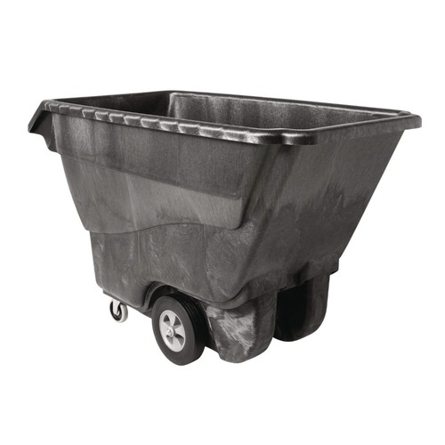Carts & Trucks | Rubbermaid Commercial FG9T1500BLA 1250 lbs. Capacity Rectangular Structural Foam Tilt Truck - Black image number 0