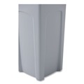 Indoor Waste Receptacles | Rubbermaid Commercial FG356988GRAY Untouchable 23 Gallon Square Plastic Waste Container - Gray image number 3