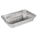 Perforated Roll & Hand Towels | Handi-Foil 2061-30-500 6 in. x 8.59 in. x 1.25 in. 1.5 lbs. Capacity Aluminum Oblong Pan - Silver (500/Carton) image number 3