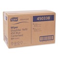 Perforated Roll & Hand Towels | Tork 450338 Advanced ShopMax Wiper 450 Centerfeed Refill - Blue (2/Carton) image number 1