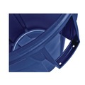 Indoor Waste Receptacles | Rubbermaid Commercial FG263200BLUE 32 Gallon Plastic Vented Round Brute Container - Blue image number 1