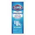 Toilet Brushes | Clorox CLO31620 ToiletWand Toilet Cleaning Scrubbing Pads Refills - Blue/White (6/Carton) image number 1