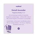 Hand Soaps | Method 383154 10 oz. Foaming Hand Wash - French Lavender Scent (6/Carton) image number 1