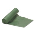 Low-Density Trash Bags | Heritage L7658TE ER1 Eco Blend Max 38 in. x 58 in. 0.8 mil 60 Gallon Can Liners - Green (20 Bags/Roll, 5 Rolls/Carton) image number 1