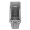 Indoor Waste Receptacles | Rubbermaid Commercial 2026695 Slim Jim 13 gal Polyethylene Under Counter Container - Gray image number 3