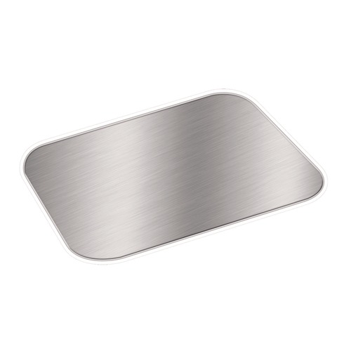 Food Containers & Lids | Handi-Foil 2062L 5.88 in. x 8.44 in. Aluminum Foil Laminated Board Lids Fits 2061/2062 (500/Carton) image number 0