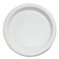 Plates | SOLO MP6B-2054 Bare Eco-Forward 6 in. Diameter ProPlanet Seal Clay-Coated Paper Plate - White/Brown/Green (1000/Carton) image number 0