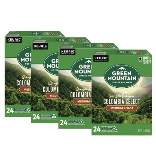 Coffee - Caffeinated | Green Mountain Coffee 5000330056 Fair Trade Coffee K-Cups - Colombian Select (96/Carton) image number 0