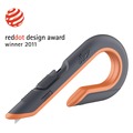 Knives & Multi-Purpose Tools | slice 10400 1.29 in. Carbon Steel Blade 7 in. Nylon Handle Replaceable Double Sided Box Cutters - Gray/Orange image number 0