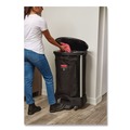 Hamper & Laundry Bags | Rubbermaid Commercial FG635000BLA 13.38 in. x 19.88 in. x 29.25 in. 30 Gallon Premium Step-On Nylon Linen Hamper Bag - Black image number 4