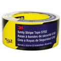 Safety Tapes | 3M 5702 2 in. x 108 ft. Safety Stripe Tape - Black/Yellow image number 1