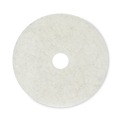 Floor Pads-Cleaning, Buffing & Polishing | Boardwalk BWK4020NAT 20 in. Diameter Natural Burnishing Floor Pads - White (5/Carton) image number 0