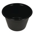 Cups | Boardwalk BWKPRTN4BL 4 oz Plastic Souffle/Portion Cups - Black (2500/Carton) image number 2