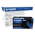 Food Service Disposable & Single Use Gloves | Ammex GWRBN44100 9.5 in. 6 mil Heavy-Duty Industrial Nitrile Gloves - Medium/Royal Blue (1000/Carton) image number 3