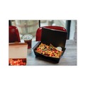 Food Containers & Lids | Pactiv Corp. NOB02B 55 oz 9 in. x 4.85 in. x 2 in. EarthChoice OneBox Paper Box - Black (100/Carton) image number 3