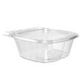 Food Containers & Lids | Dart CH12DEF ClearPac SafeSeal 12 oz. Flat Lid Plastic Tamper-Resistant/Evident Containers - Clear (200/Carton) image number 2